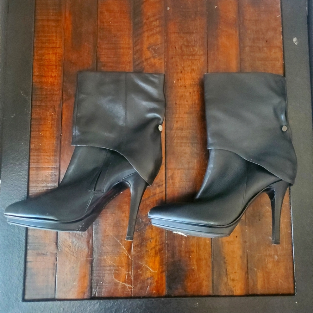 Black ankle boots